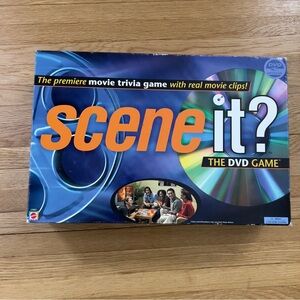 Scene It Game, Y2K Vintage Mattel, DVD Family Board Game, Trivia, Complete